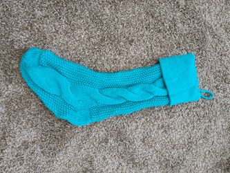 Teal Christmas Stocking