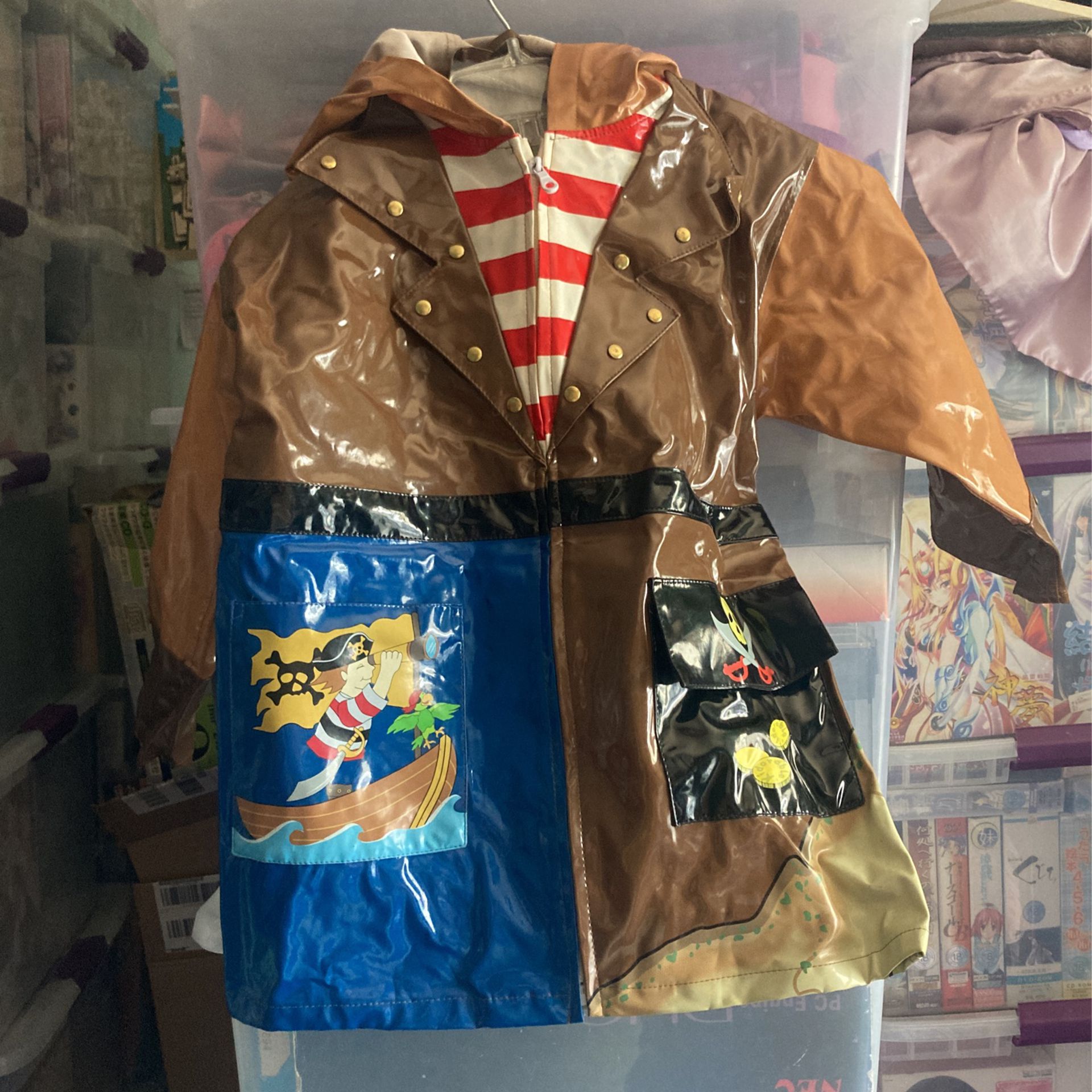 Kidorable Pirate Raincoat Size 6X