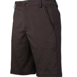 Puma Men's Gotime Plaid Tech Black Golf Shorts - 34