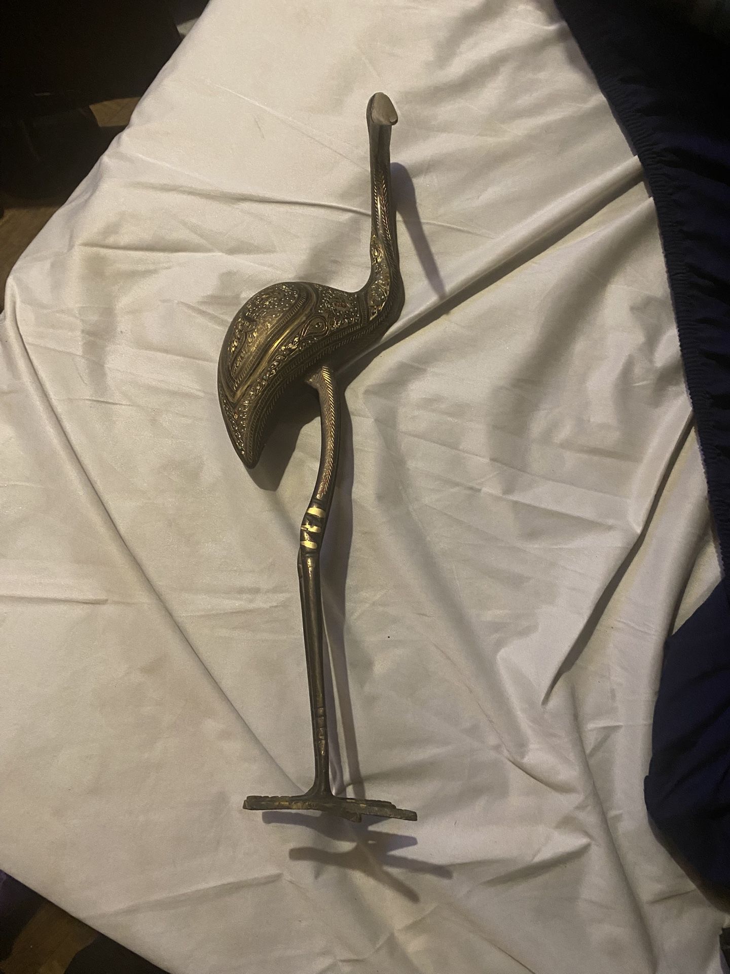 4 inch brass bird statue
