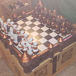 Handmade Chess Set And Box