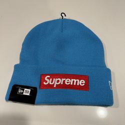 Supreme Cyan Box Logo Beanie