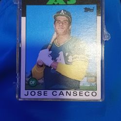 1986 Topps Jose Canseco Rookie Card