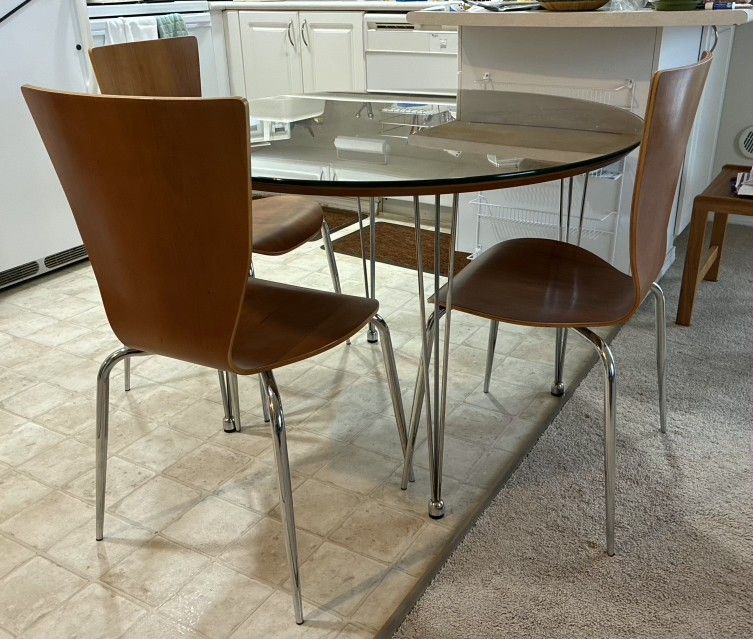 Mid-Century Teak Dining Table & Chairs 