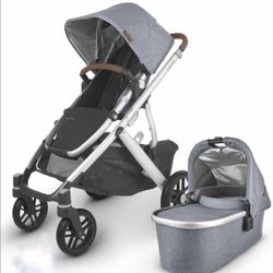  Vista Stroller and bassinet - Henry (Blue Marl/Silver) 2018. $300