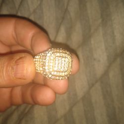 Men's Gold Plated Ring Size 12