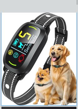 Smart AI Bark Collar for Large Medium Small Dogs, Anti Barking Device with 5 Training Modes, Exclusive Forced Bark-Stopping, Rechargeable IP67 Waterpr