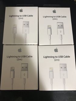 4 apple iPhone charging cable