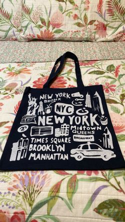 NEW YORK SOUVENIR CANVAS BAG/TOTE