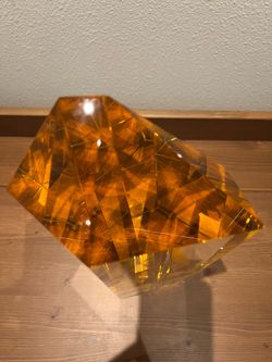 Rare Authentic Microsoft 20 Year Anniversary Crystal Award - Pristine