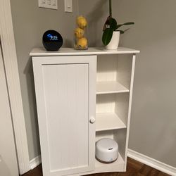 White Storage Cabine