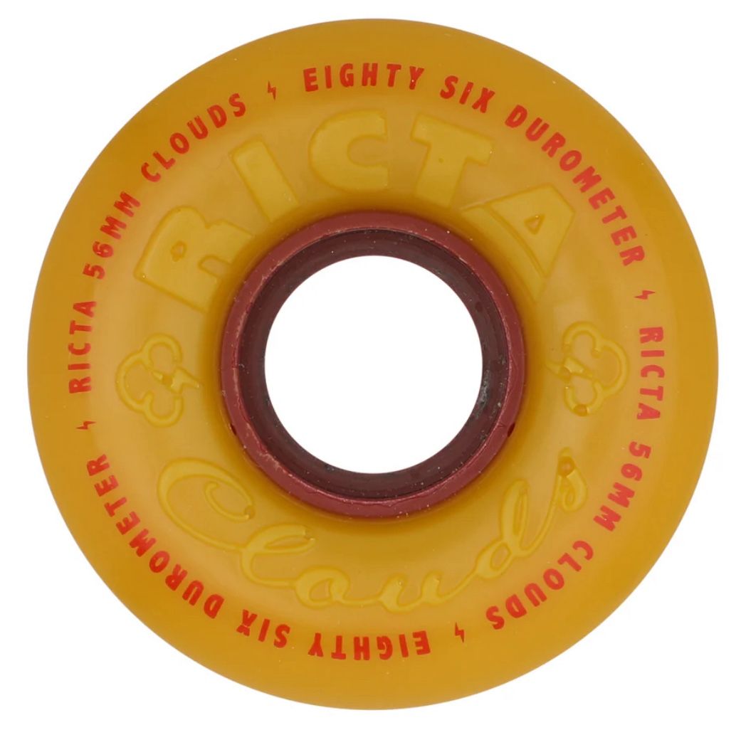 Ricta Clouds Hot Mustard 56mm 86a Duro Skate Wheels