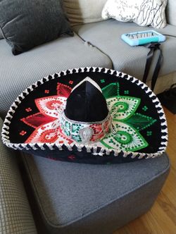 Mexican sombrero mariachi hat

24x24" 

Very good shape. From Mexico. Located in Montgomery Village MD 
