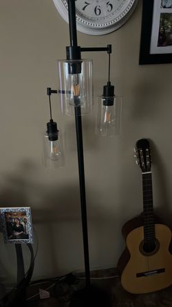 3 Tier floor lamp 72” high excellent condition brown in color $35