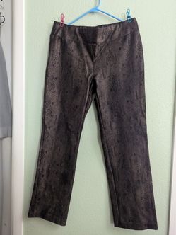 Lena Gabrielle Size 16 Bronze Snakeskin Print Pants