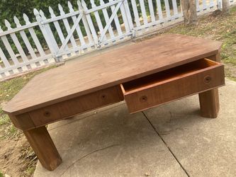 Antique walnut coffee table