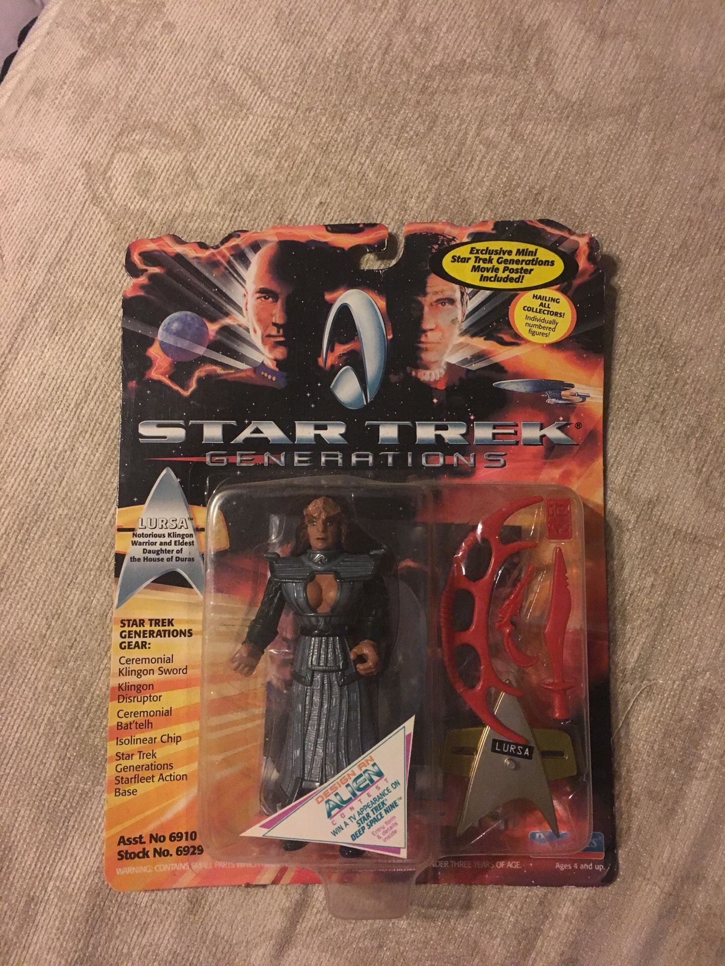 Star Trek generations action figure Lursa 1994