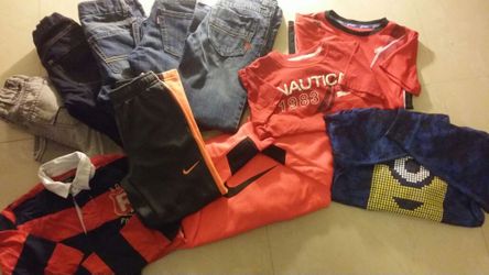 11 item size 7 boys Hilfiger, Levi oasics nautica, Nike and more