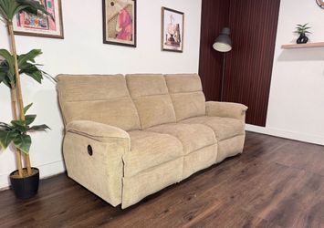 Light Green Manual Recliner Sofa - Free Delivery