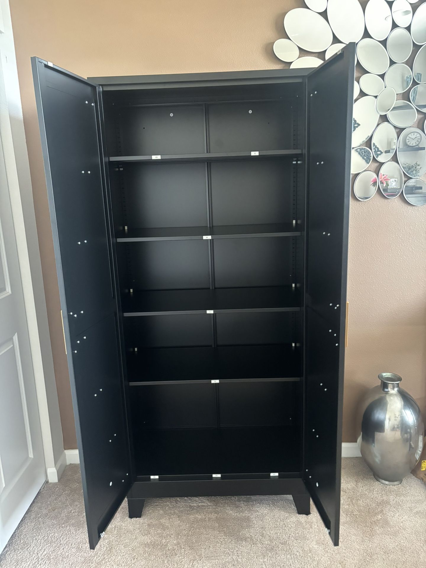 Farmhouse Metal Storage Cabinets