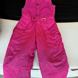 Pink Snow bib 3t