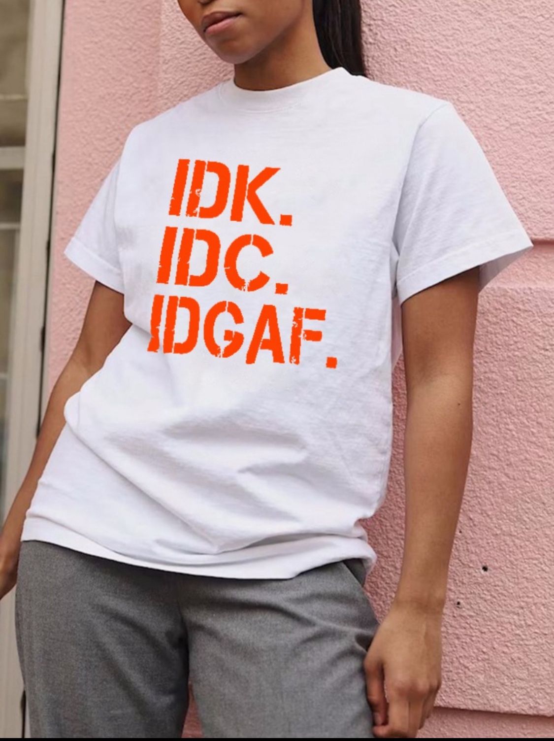 IDHAF PRINTED LETTER SHIRT