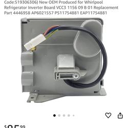 New Inverter Board For Whirlpool Fridge