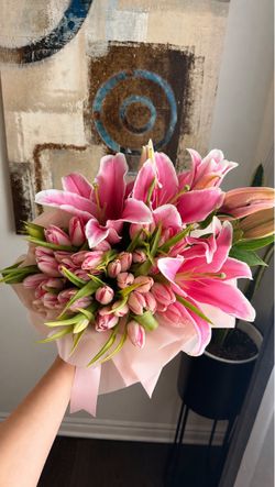Tulips & lilies bouquet