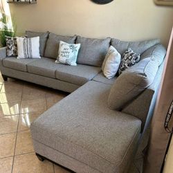 Beautiful Light Grey Sectional Couch From Jerome's 