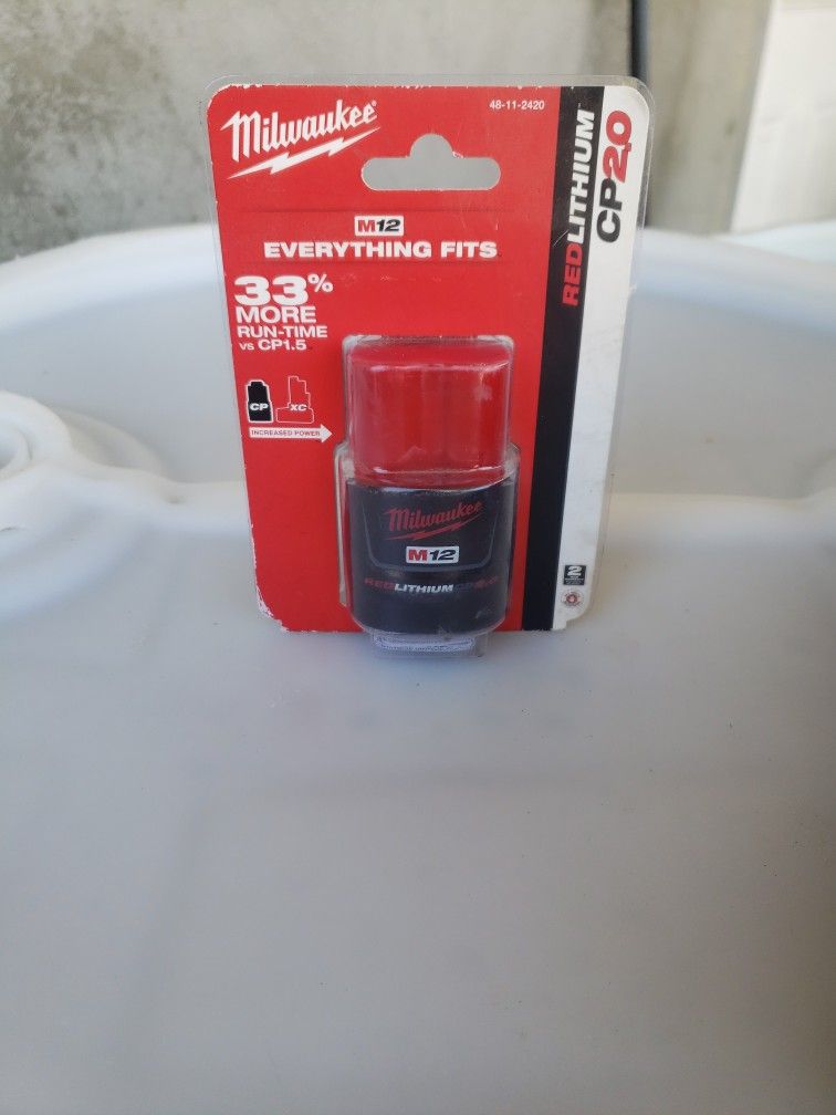 Red Lithium Cp 2.0 Milwaukee Battery 