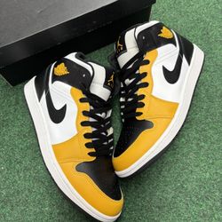 JORDAN 1 MID YELLOW OCHRE SIZE 9.5