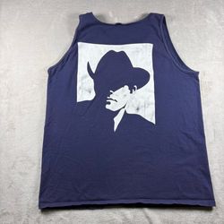 Vintage Marlboro Man Cowboy Wild West Collection Men’s XL Blue Tank Top Shirt#7A