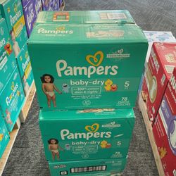 Pampers Size 5 Count 78 $26.00