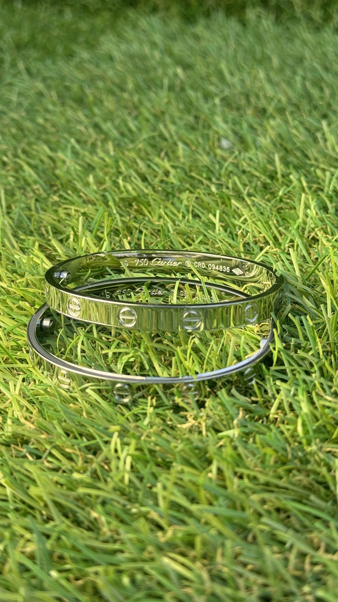 Silver Cartier Love Braclet