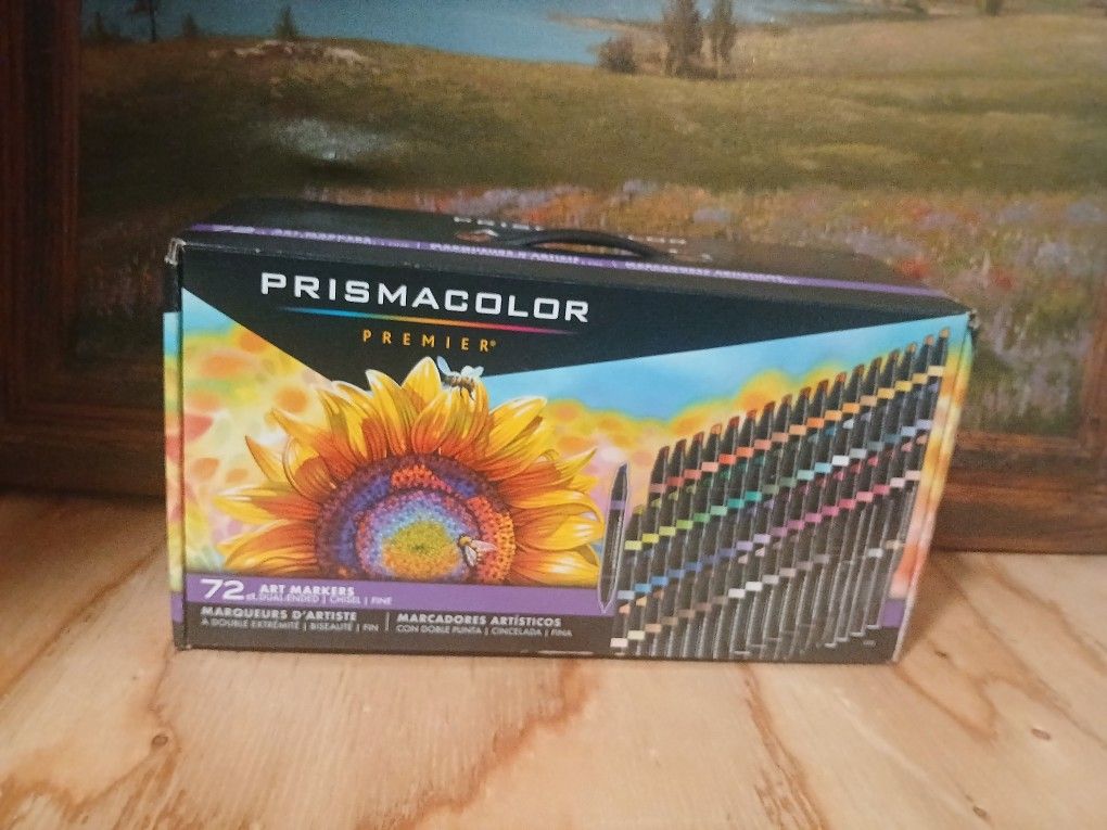 Prismacolor 72 Art Markers Duel Ended Chisel /fine