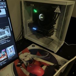 Skypad Red Anime Girl glasspad