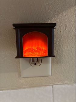 Animated Electrical Fireplace Night Light