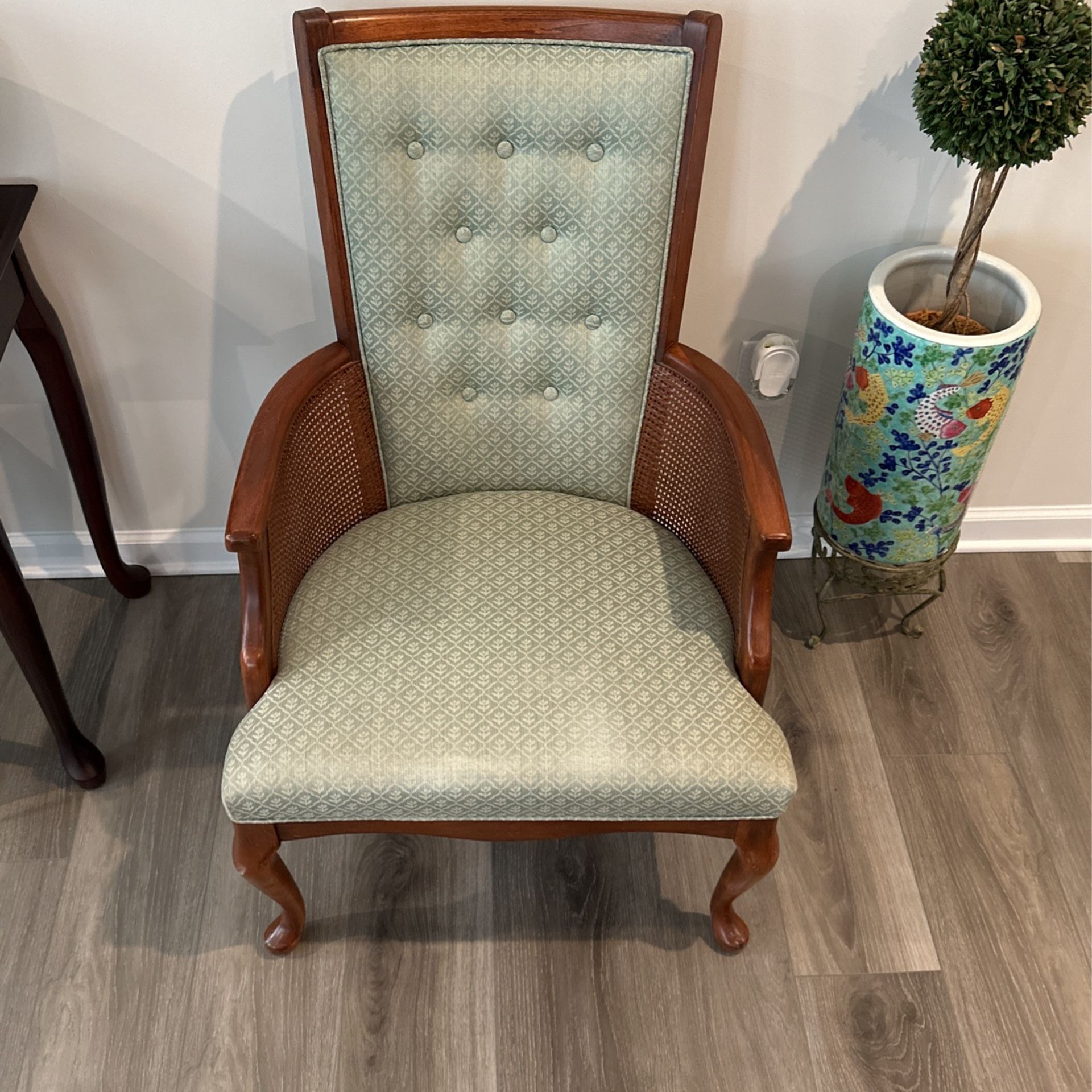 Olive Green Antique Chair