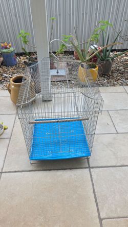 Jaula Azul Para Aves En Exelentes Condiciones