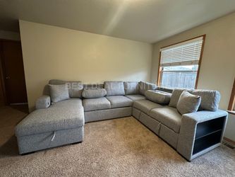 Gray Sectional Couch With Pullout Bed