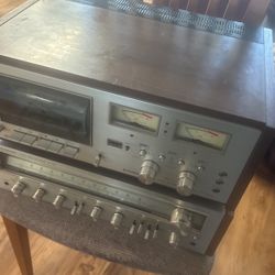 Pioneer CT-F8282 Cassette Deck & Stereo Receiver SX-750