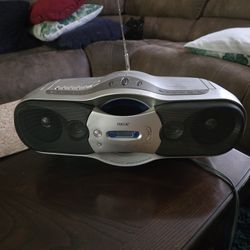 music system with radio, cassette and CD player