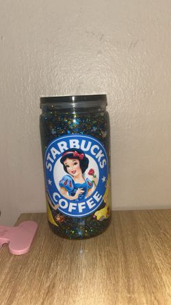 Cinderella Snow Globe 16oz Tumbler!