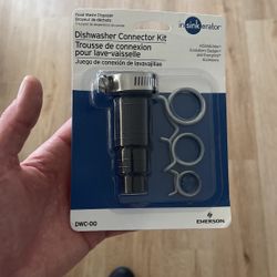 Dishwasher to garbage disposal kit