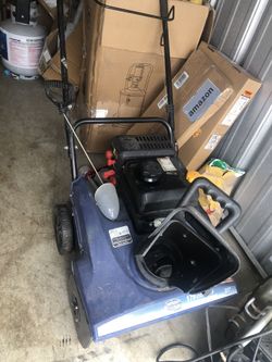 Snow Joe 21” Cut Snow Blower Gas With Electric Start Starts Easy Woks Good Comes Handy Right Now