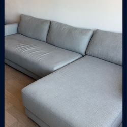 Sectional gray couch