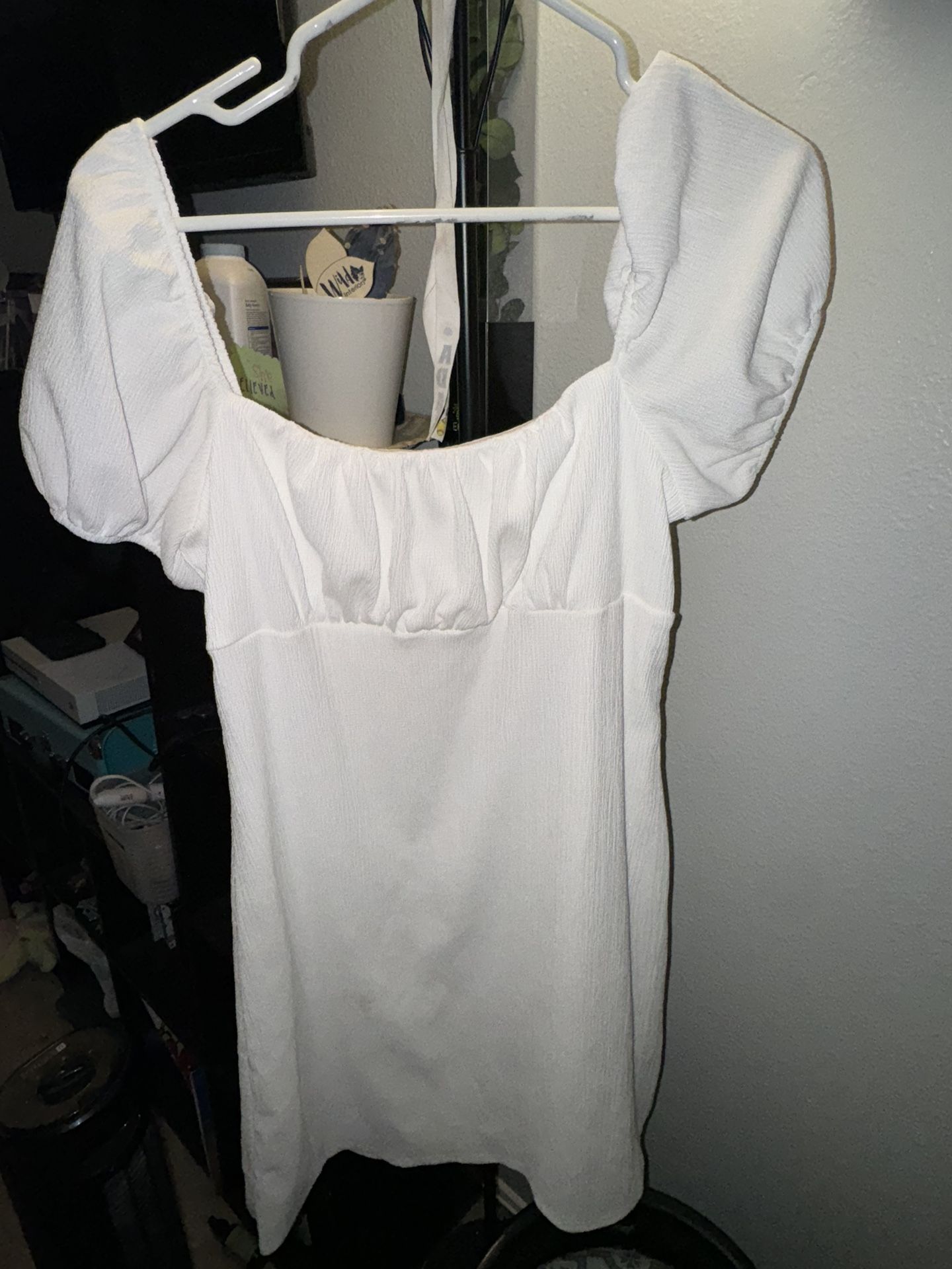 white short sundress
