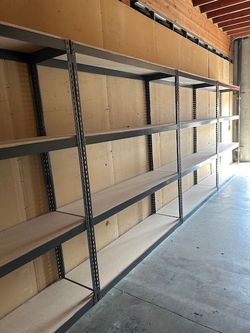 Industrial Shelving 4 Tier 72 in W x 18 in D Boltless Warehouse Shelves Garage Storage Racks Stronger Than Homedepot And Lowes Delivery Available