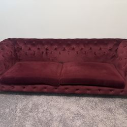 Burgundy Couch 