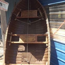 Wood fiberglass Antique Boat